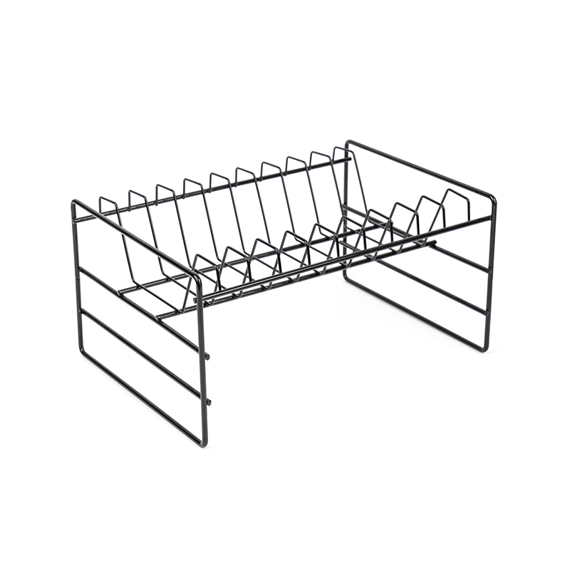 Sort multifunktionel vask opbevaringsstativ til redskaber
