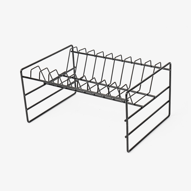 Sort multifunktionel vask opbevaringsstativ til redskaber