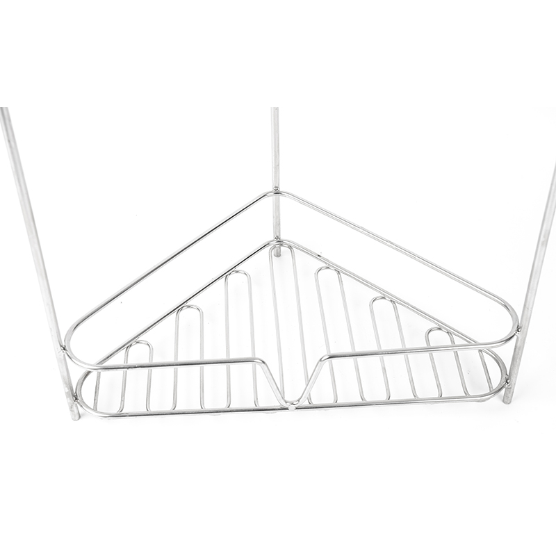 3-tiers hjørnebadeværelses arrangørhylde