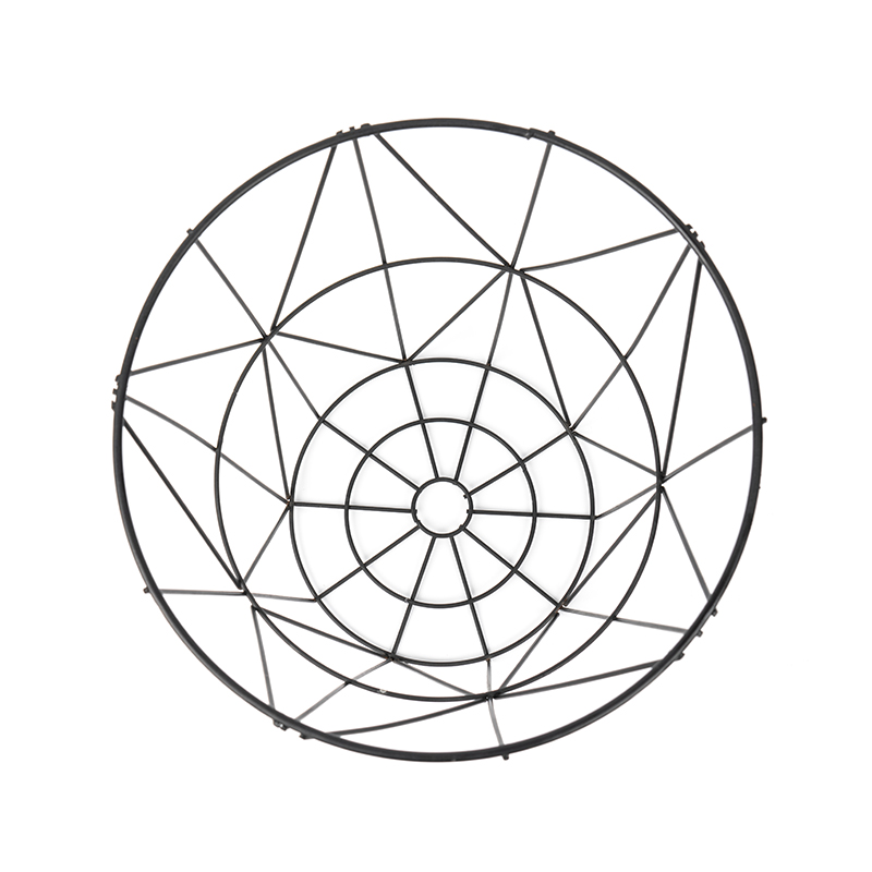 Sort rund trådnet affaldsbeholder til kontor og soveværelse