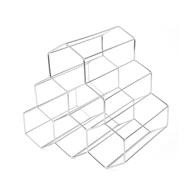 3-lags fritstående vinflaskestativ til bordplade