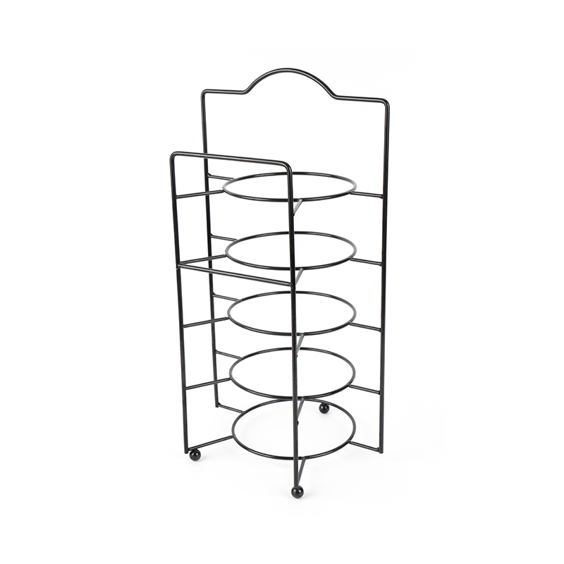Serveringsstativ i niveau med skåle og fade