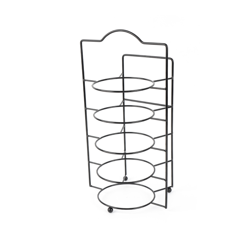 Serveringsstativ i niveau med skåle og fade