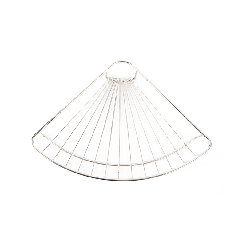 Vægmonteret brusekabine i rustfrit stål med krog