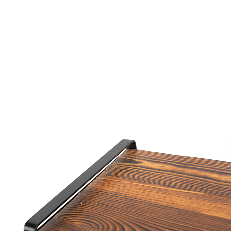 Rustik træbordplade vinstativ flasker Ingen behov for samling