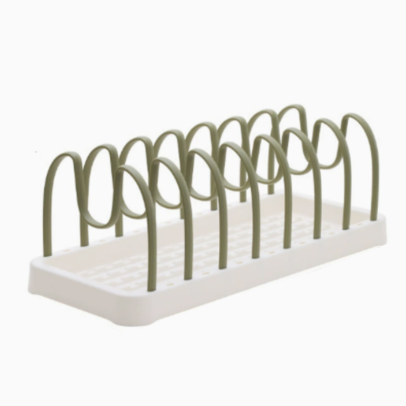 Justerbar bagegrej og grydelåg Organizer Rack